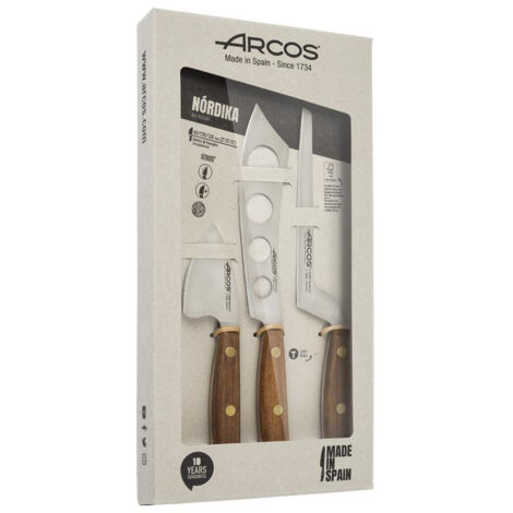 Arcos Set de couteaux à fromage de la série Nórdika en 3 pièces.