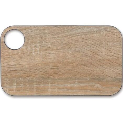 Arcos Tablas - Tabla de Cocina Antibacterial para Cortar - Resistente al Lavavajillas, No Daña Cuchillos, 24x14 cm, Fibra de Celulosa y Resina, Marrón, Ecológica