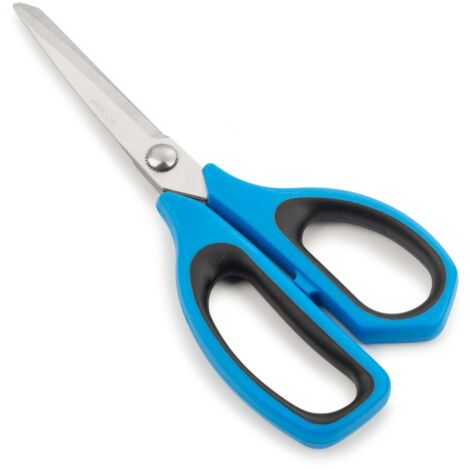 Arcos Tijeras de Cocina - Hoja de Acero Inoxidable - 215 mm - Mango de Polipropileno Color azul y negro