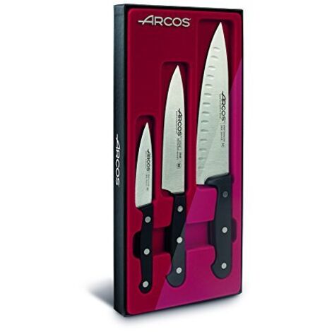 Arcos Universal Set di coltelli, Metallo, Nero, 45x20x5 cm, 3 unità