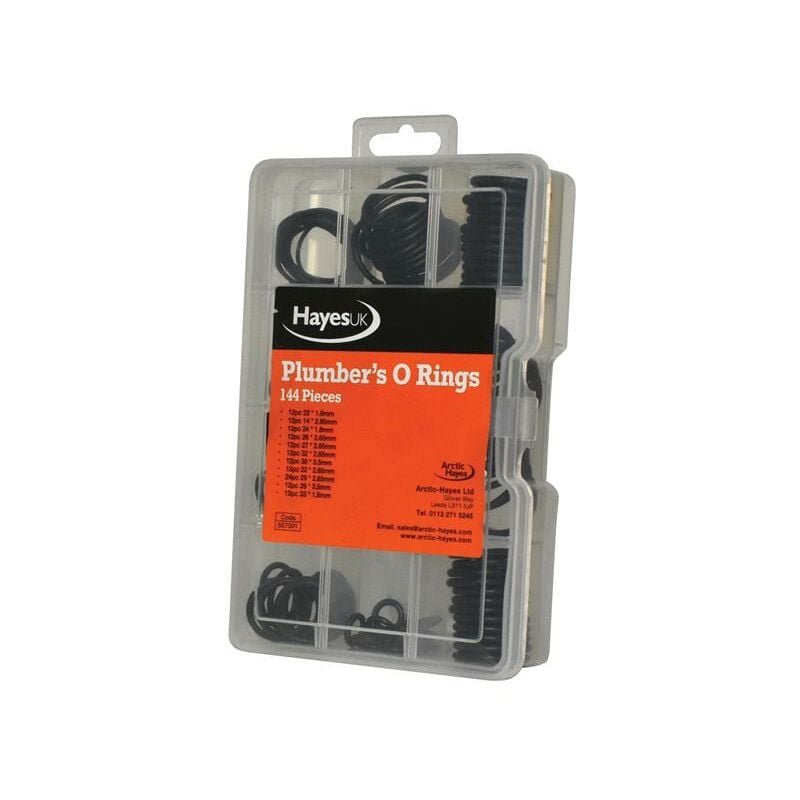 Arctic Hayes 557001 Plumber's O-Ring Kit, 144 Piece ARC557001