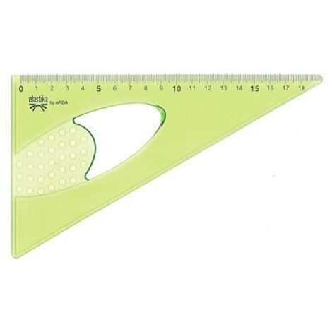 Arda Elastika équerre plastique verte 350 mm flexible