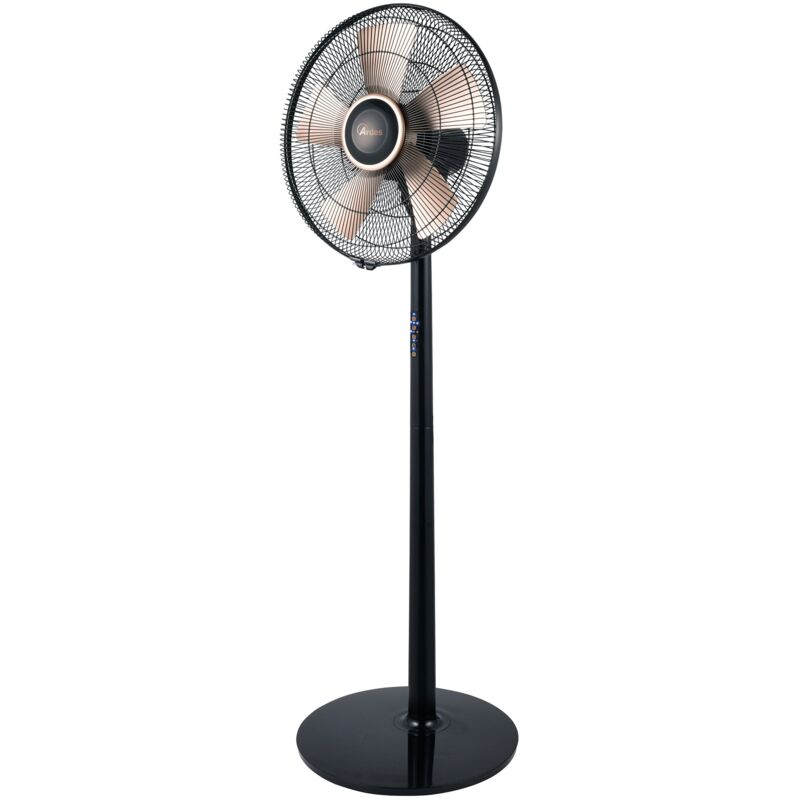 Ardes - AR5D41PRB eldorado 41PRB Ventilatore a Piantana 5 Pale 40 cm Dorate 3 Livelli di Velocità Oscillazione Automatica Telecomando e Timer