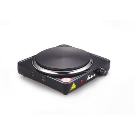 Ardes AR1F19 Piano Cottura Nero Superficie piana Piastra sigillata 1 Fornello