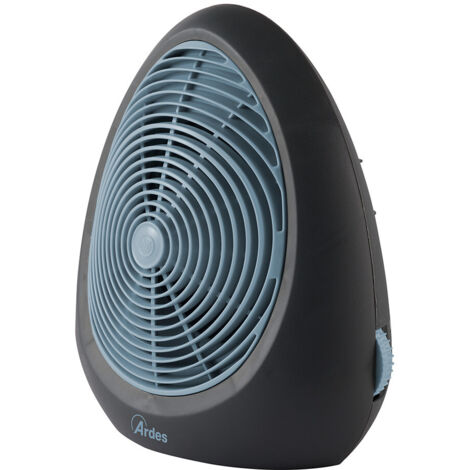 Ardes AR4F02N Stufetta elettrica 2000W con ventilatore, termostato regolabile, nero