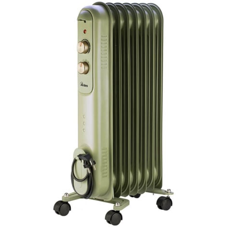 Ardes AR4R07VIN Radiateur à huile Ardes Curvy 7 Retro 1500 W 7 éléments vert
