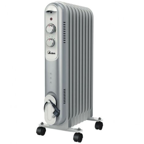 Ardes AR4R09S Elektrische Raumheizung Öl-Heizlüfter Indoor Schwarz, Grau, Weiß 2000 W