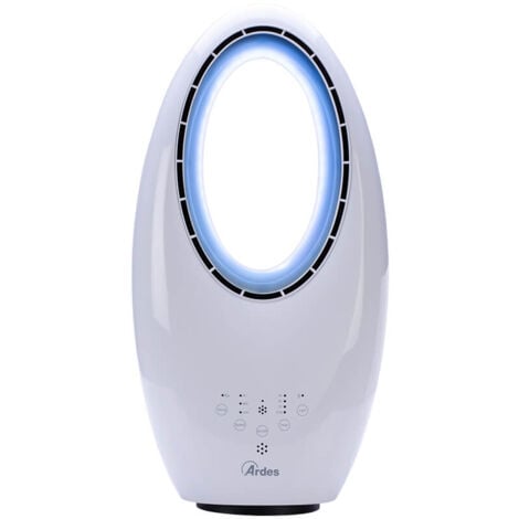 MBG FRANCE Ardes AR5BL1B Ventilatore Ciclonico Senza Pale Lampada Led Bianco