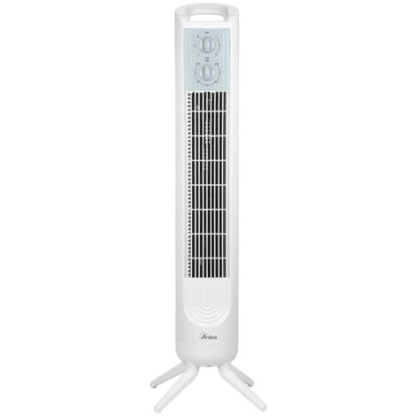 Ardes AR5T802 Ventilatore a Torretta Bianco da Pavimento Oscillante con Timer