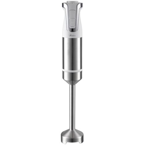 Ardes ARMIX02 Frullatore ad Immersione con Gambo in Acciaio  4 Lame 1000W Bianco