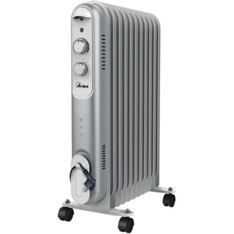Ardes Curvy 11 Öl-Heizlüfter Indoor Schwarz, Grau, Weiß 2500 W