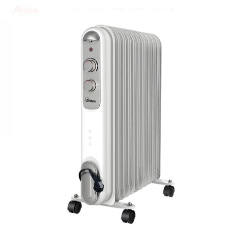 Ardes Curvy 11 Riscaldatore ambiente elettrico a olio Interno Nero, Grigio, Bianco 2500 W