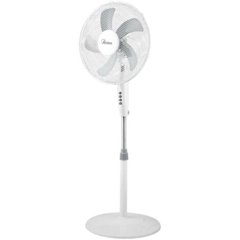 ARDES Ventilatore a Piantana Brisa AR5BR41PB Bianco 5 Pale 40W 3 Velocità