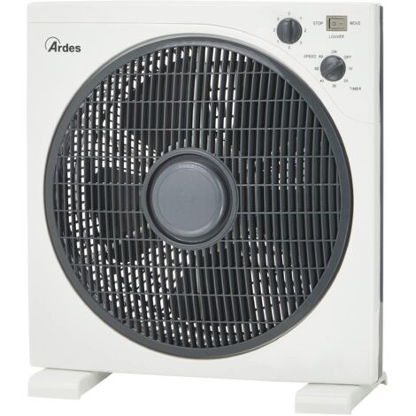 Ardes Ventilatore da Tavolo Bianco 5B29 - Box Fan 30cm 50W