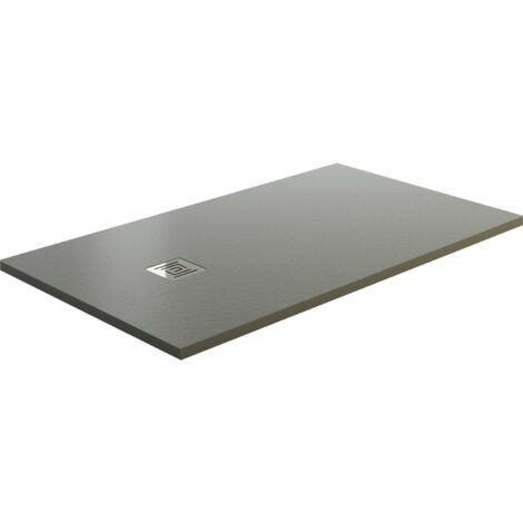 ARDESIA - PLATO DE DUCHA DE RESINA MINERAL - mampara de ducha - Gris - 170X80CM