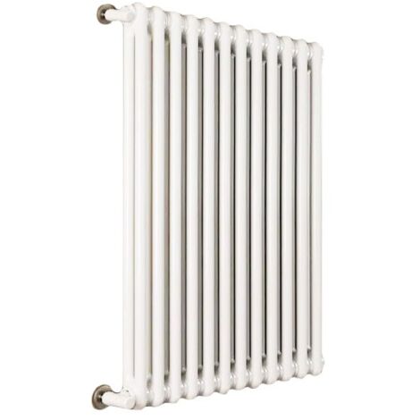 Ardesia radiatore tubolare 2 colonne h.1000 - 10 elementi - colore bianco RAL9016 - completo di tappo cieco e riduzioni da 1/2" 3541700024111