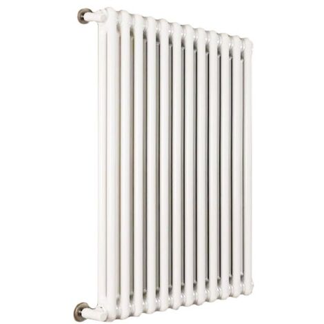 Ardesia radiatore tubolare 2 colonne h.1000 - 15 elementi - colore bianco RAL9016 - completo di tappo cieco e riduzioni da 1/2" 3541700022065