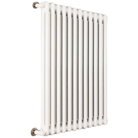 Ardesia radiatore tubolare 2 colonne h.1000 - 6 elementi - colore bianco RAL9016 - completo di tappo cieco e riduzioni da 1/2" 3541700052658