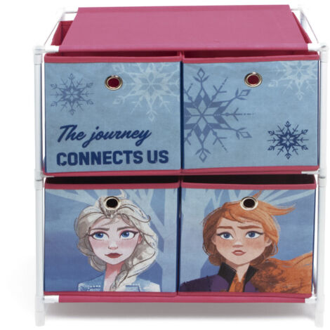 Arditex Meuble de rangement 3 paniers La Reine des Neiges II