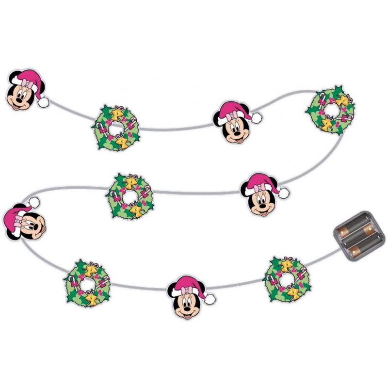 

Arditex Wd14014 Guirnalda De Luces De Navidad Con 10 Leds Cálidos - 165Cm. De Disney-Minnie