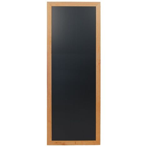Ardoise bois - long - finition teck laqué - kit d'accroche murale inclus - 56x150cm - Securit