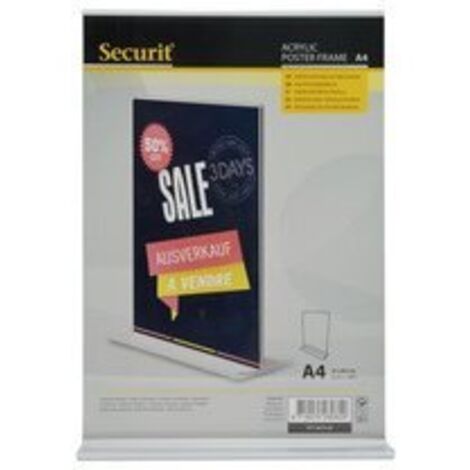 Ardoise de table Acrylic, A7, droit - Lot de 4