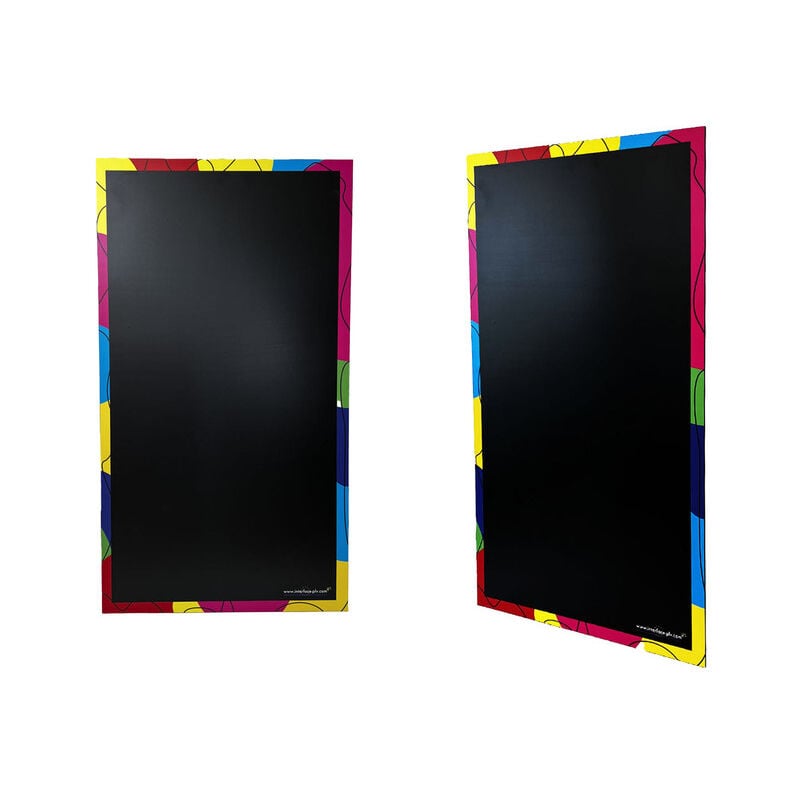 Ardoise double face modèle moderne de dimensions 94 x 52 cm (rv identique)