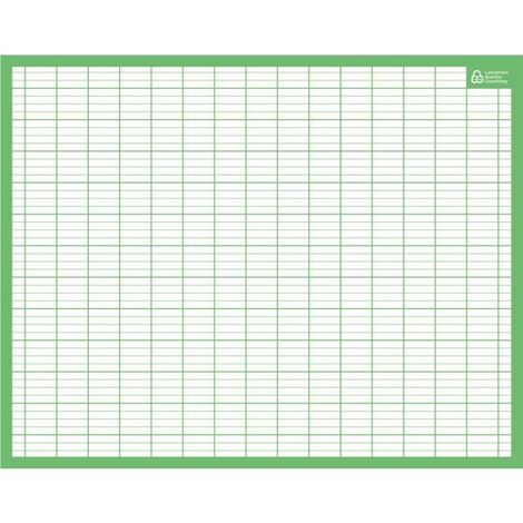 BOUCHUT GRANDREMY Ardoise effaçable à sec 1 face quadrillée 5x5 / 1 face seyès 21 x 26,5 cm