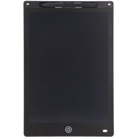 Ardoise Magique 12 Pouces Écran LCD sans Rayonnement, Sensible à la Pression, Écologique et Durable pour Dessin - Noir