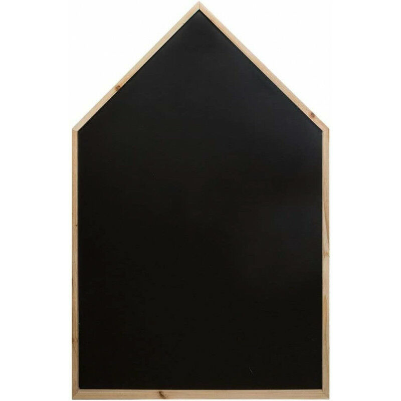 Tableau ardoise en forme de maison - Noir - l 75,5 x h 116,5 cm - Collection enfance - Livraison gratuite