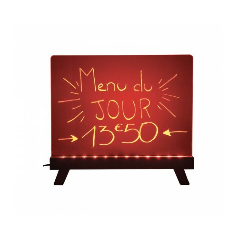 Ardoise multicolore led de dimensions 40 x 30 cm