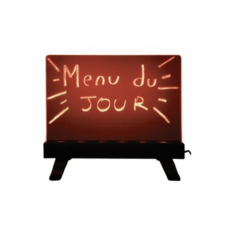 Ardoise multicolore LED de dimensions 30 x 20 cm