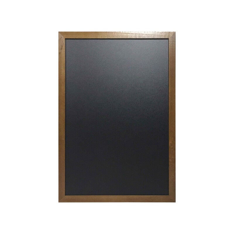 Ardoise murale cadre carré en bois couleur chêne dimensions 63 x 43 cm - Fabrication française