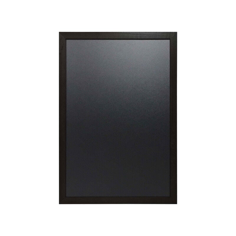 Ardoise murale cadre carré en bois couleur noir dimensions 63 x 43 cm - Fabrication française