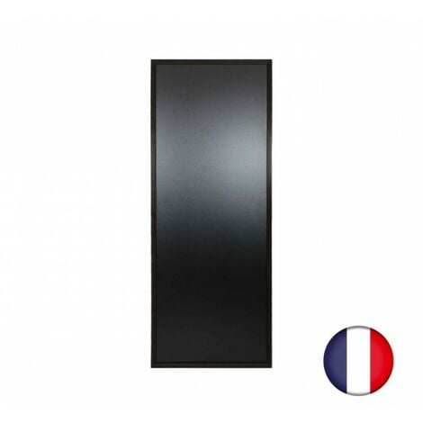 Ardoise murale cadre carré en bois couleur noir dimensions 163 x 63 cm - Fabrication française