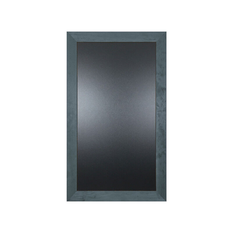 Ardoise murale double face avec moulure large couleur anthracite, dimensions 108 x 63 cm