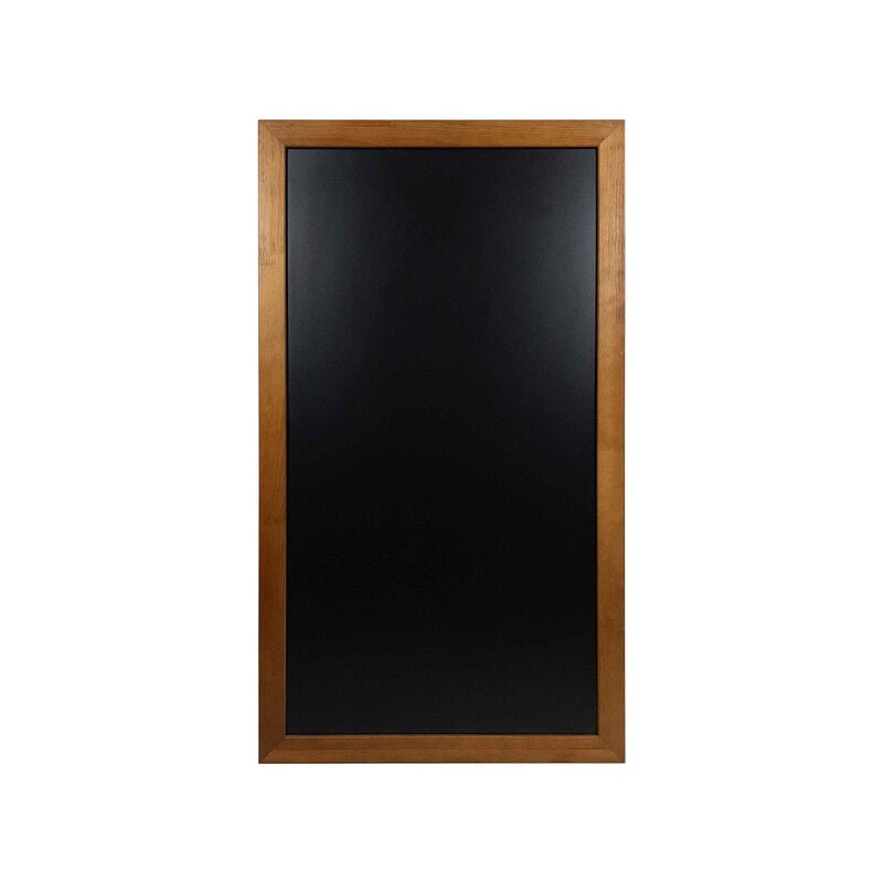 Ardoise murale double face moulure large couleur chêne dimensions 104 x 59 cm