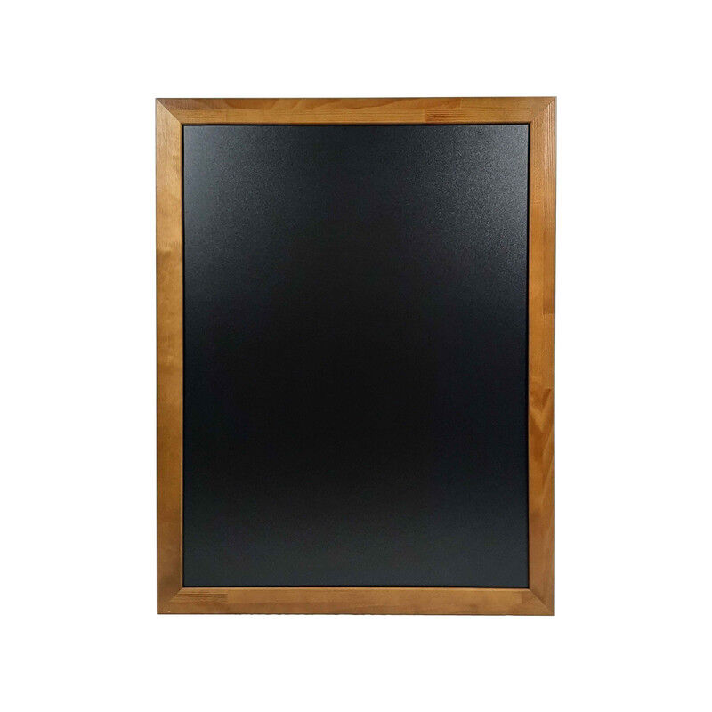 Ardoise murale double face moulure large couleur chêne dimensions 87 x 67 cm