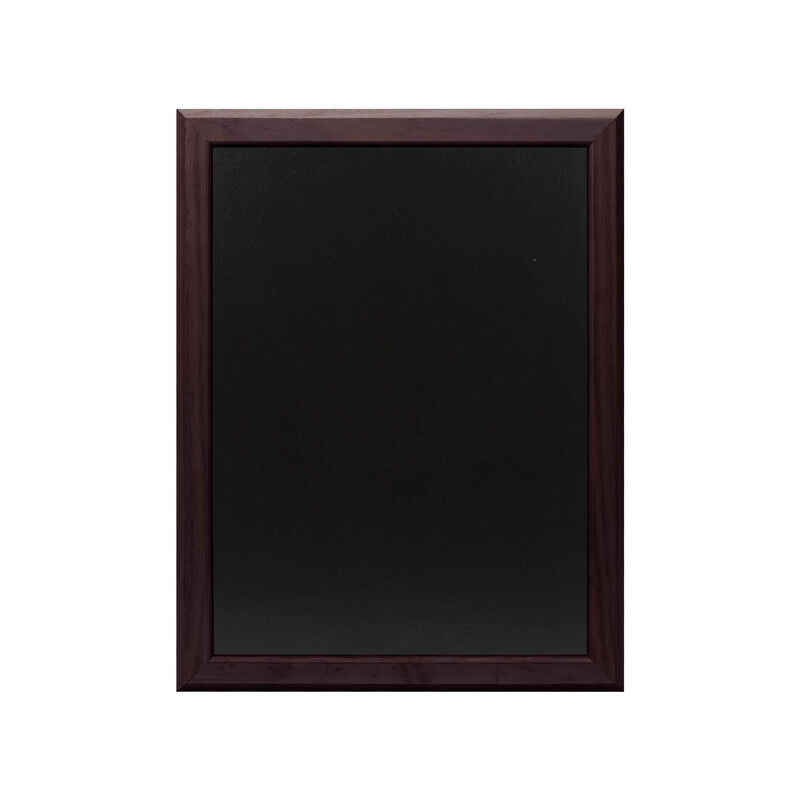 Ardoise murale en bois couleur chocolat dimensions 46 x 36 cm - Fabrication française