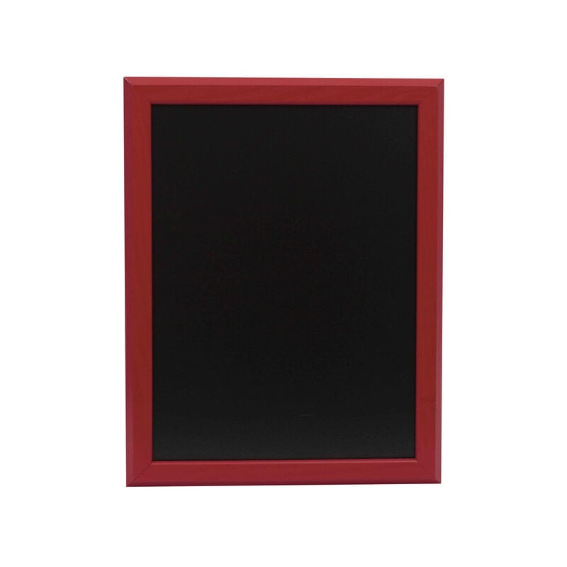 Ardoise murale en bois couleur rouge vin dimensions 46 x 36 cm - Fabrication française