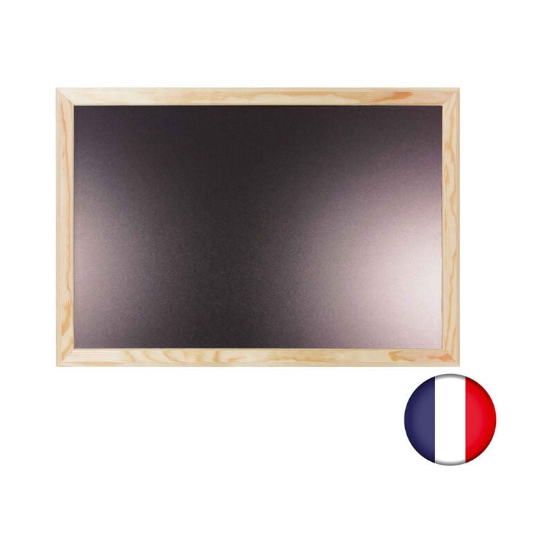 Ardoise murale en bois brut dimensions 66 x 46 cm - Fabrication française