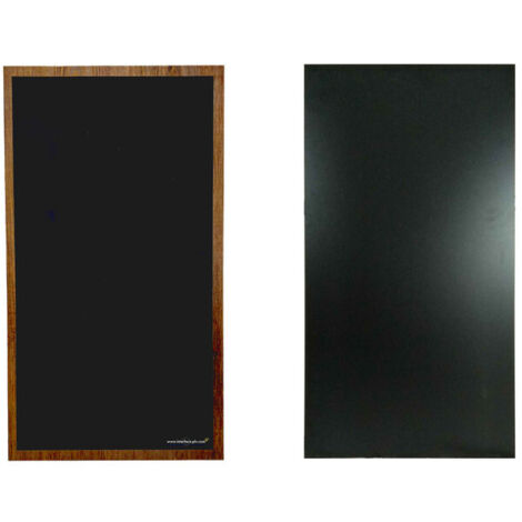 Ardoise noire avec une face modèle traditionnel de dimensions 94 x 52 cm
