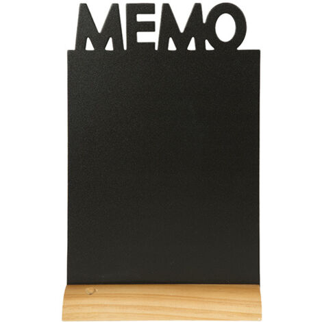Ardoise Silhouette MEMO - Securit® - 34,5x21cm - Base en bois - Feutre-craie inclus - Résistante aux chocs
