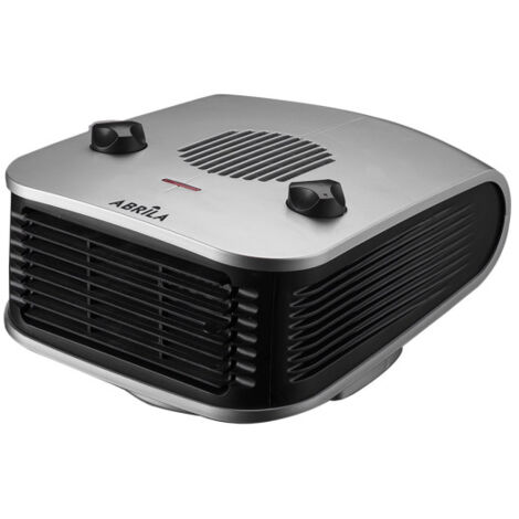 Ardour Chauffage Soufflant Argent/Noir 2000W 2 Puissances 3 Fonctions Thermostat (15x24,5x32,5cm)