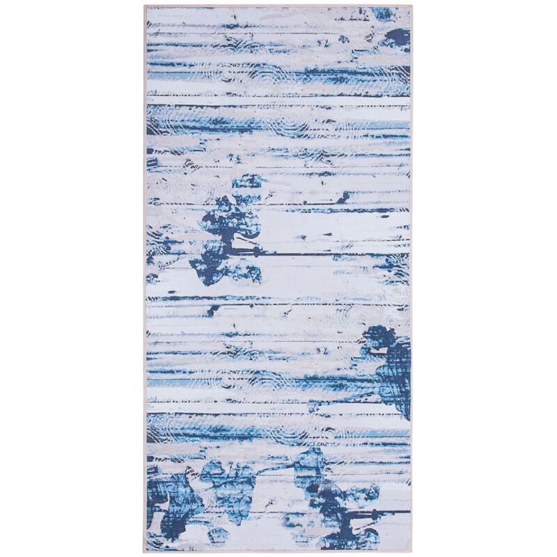 Beliani Rug Burdur Blue 80 X 150 Cm