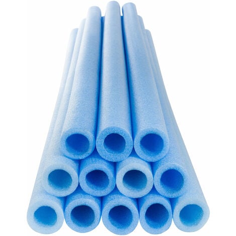 AREBOS 12x Tubes en mousse pour trampoline | Rembourrage des tubes | 84 cm | Mousse pour la barre du filet | Bleu | pour 6 barres | Personnalisable | Tubes en mousse - Bleu
