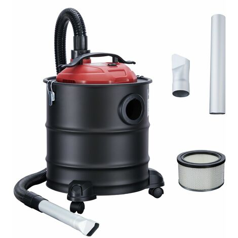AREBOS 2 in1 20 L Aspirapolvere Cenere Aspirapolvere per Camino incl.Filtro HEPA