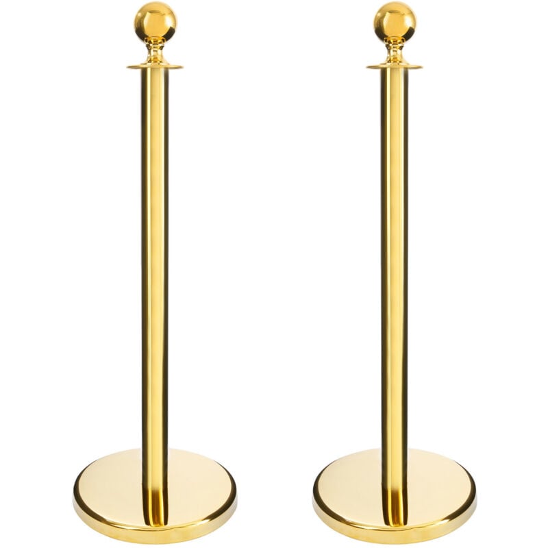 

2 sistemas de orientación de personas VIP exclusivas | Soportes de demarcación de barrera - Oro - Arebos