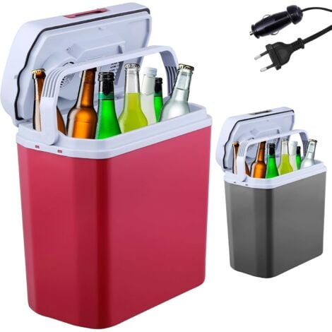 AREBOS 20 L Boîte réfrigérante  Boîte chauffante thermoélectrique  Glaciere Allume Cigare  Glaciere électrique  sur Secteur  Mode éco  12/230 V pour Voiture et Prise de