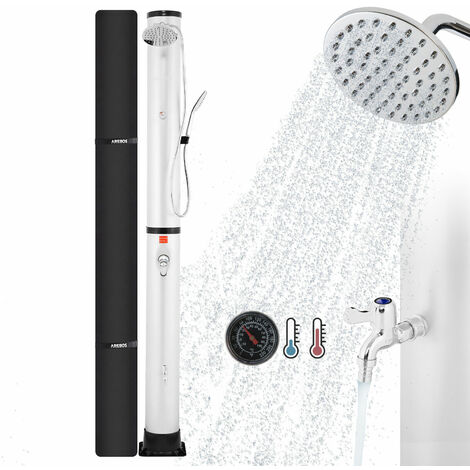 AREBOS 40 L Doccia solare Doccia da piscina Doccia da giardino Doccia da campeg